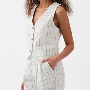 GAP Linen Striped Vest☕️